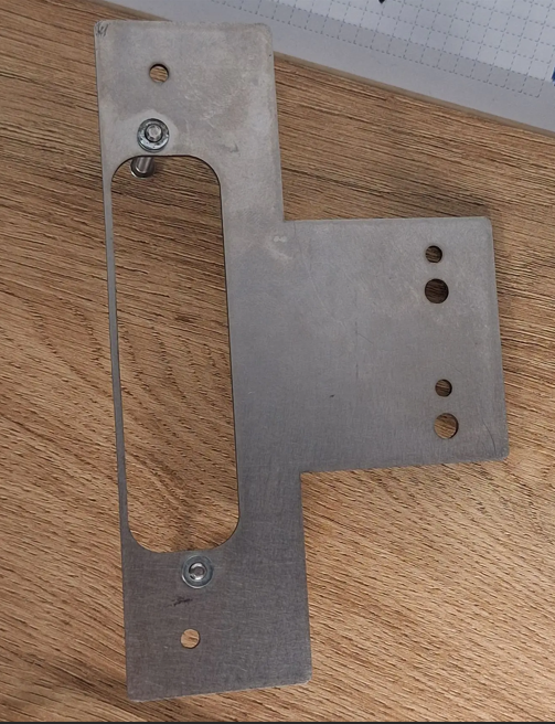 Монтажная пластина под петли нерж.сталь