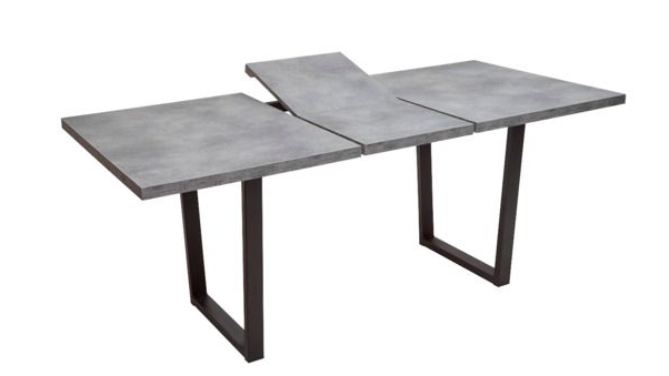 Стол Лофт, Бетон Портленд/ Черный