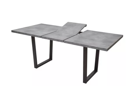Стол Лофт, Бетон Портленд/ Черный