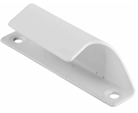 Ручка балконная притворная, металл, цвет белый