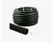 Труба гофрированная ПВХ, D20, с зондом (20м) Чёрная