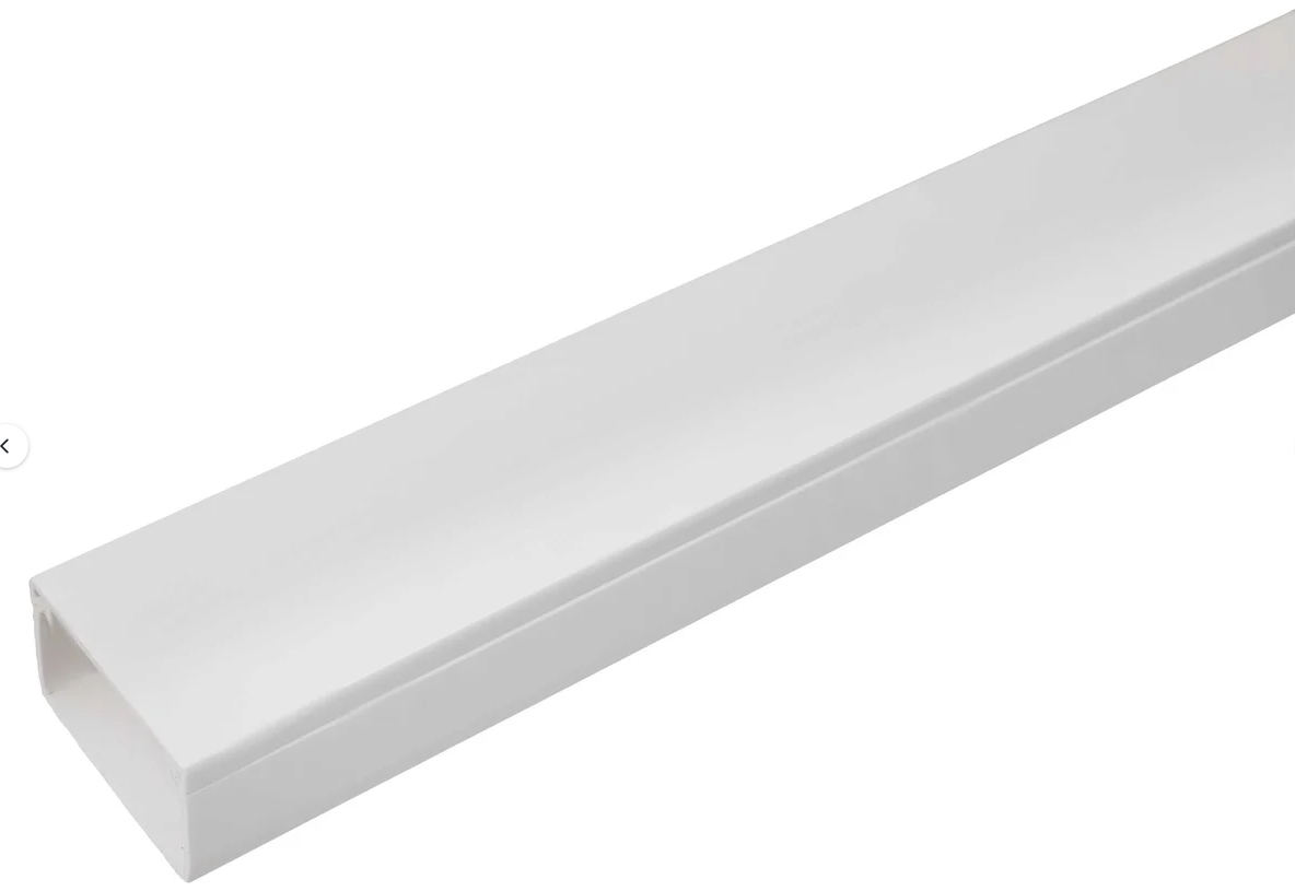 Короб Промрукав кабельный (кабель-канал) 40х25 Белый, длина 2000 мм