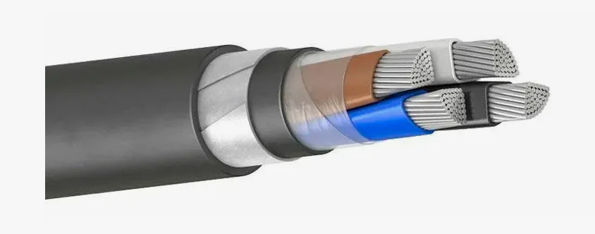 Кабель и гофра на с. Абрау-Дюрсо