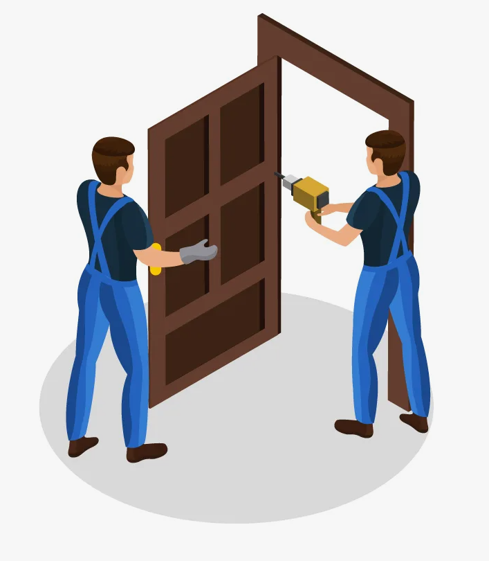 Монтаж межкомнатных дверей