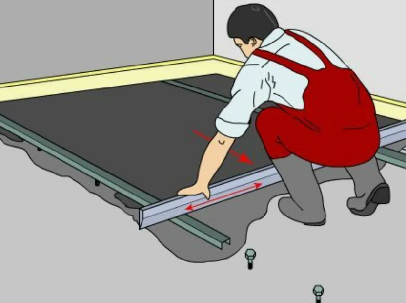 Устройство бетонной стяжки террасы бассейна