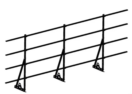Ограждение подпорных стен