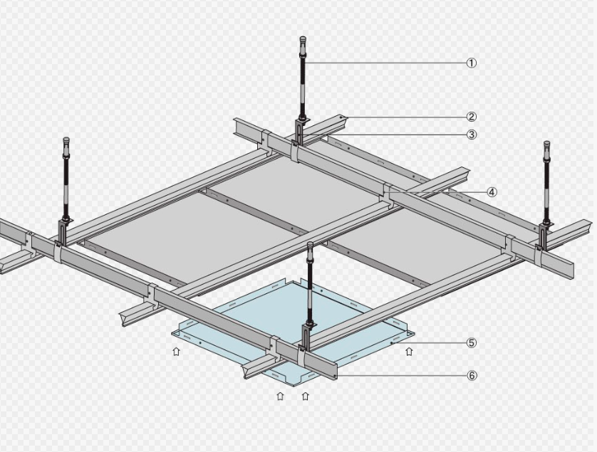 Монтаж подвесного потолка Армстронг